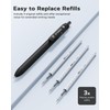 STAGEEK 12 Pcs GX3 Black Gel Pens, Quick Dry Smooth