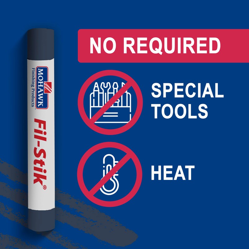 Mohawk Fil-Stik Wax Putty Stick for Wood Repair, Royal Blue