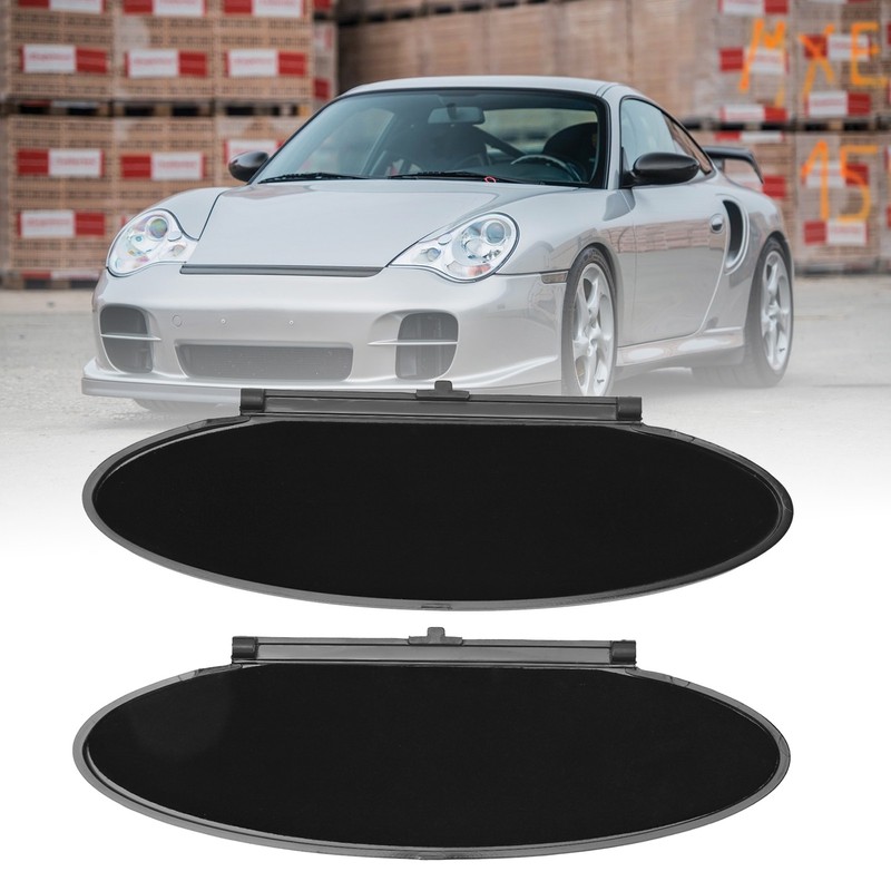 2Pcs Sun Visor Mirror Cover 99670142102 Sunvisor Lid Cover Replacement