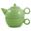 Lime Green Tea For One Teapot & One Cup Tea