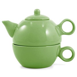 Lime Green Tea For One Teapot & One Cup Tea for Me Pot