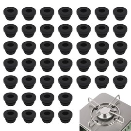 BEELUKY 50 Stück Topfträgergummis/Gummitüllen für Topfstützen (5mm) Kompatibel mit Dometic, Smev, Thetford - Rostgummifüße, Gummidurchführungen - Wohnmobil-Kochfeld Zubehör Ersatzteil