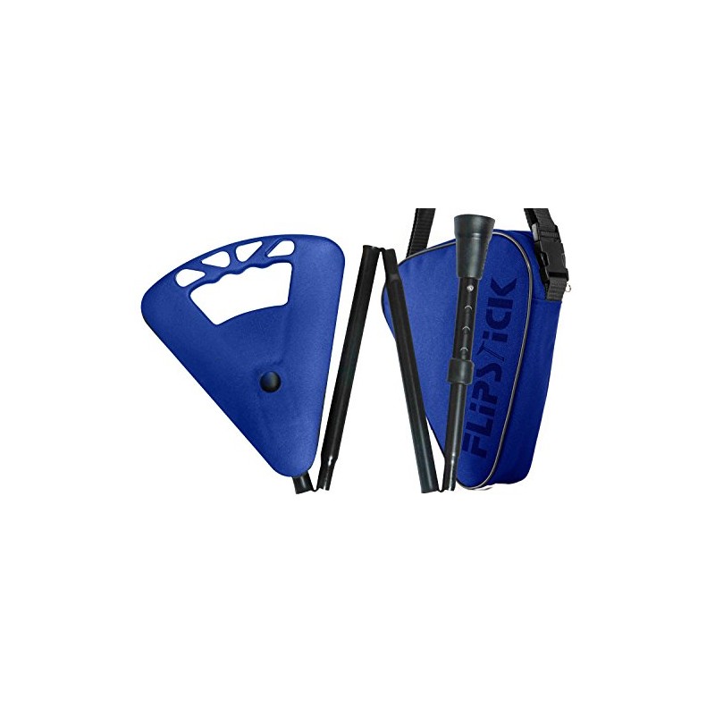 Flipstick Telescopic Folding Seat Stick Royal Blue