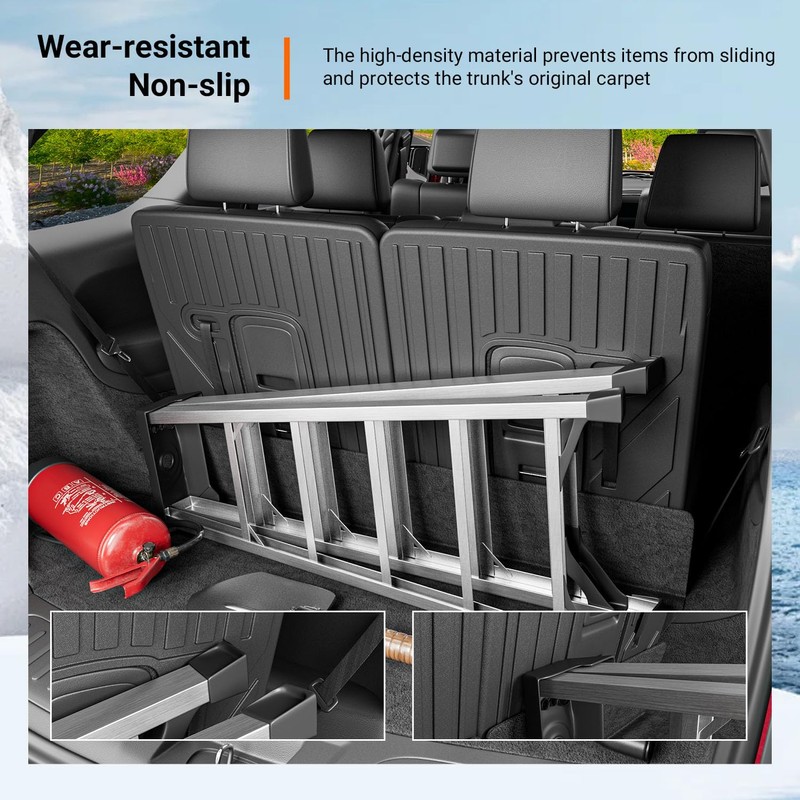 powoq 3rd Backrest Mat Compatible with 2016-2026 Dodge Durango 6&7