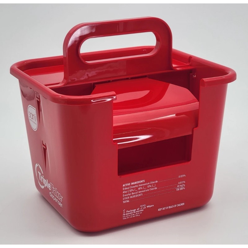 Sani Professional 924BKT1 Sanitizing Triple Take Dispenser for No-Rinse Wipes