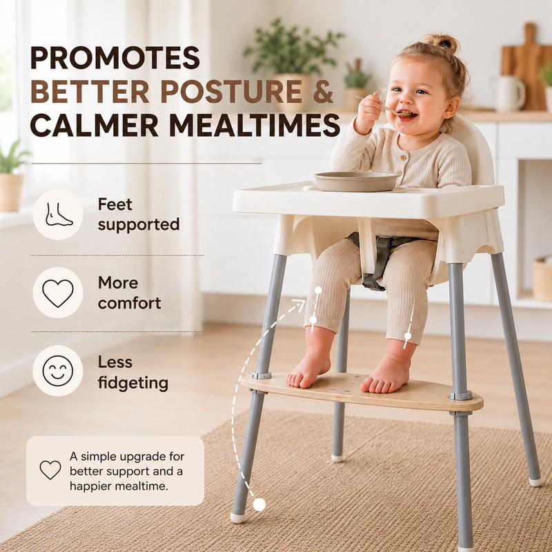 Adjustable Foot Rest Compatible with IKEA ANTILOP High Chair