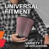 K&N High-Flow Original Lifetime Universal Clamp-On Air Filter: High Performance,