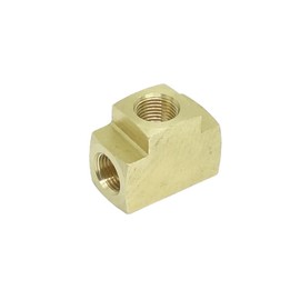 CDQBWKJGFJ 2 Pcs Brass Barstock Tee, 1/8" x 1/8" x 1/8" NPT Female Pipe Fitting