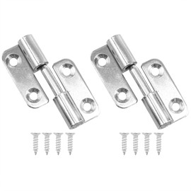 PINAYO 1.5 Hinge Set: Right-Hand Stainless Steel Lift Off Hinge with Installation Screws Sliding Connection Mechanism for Right-Hand Cover Doors Wooden Cases Kitchen Cabinets 2PCS (1.45x1.3 inches)