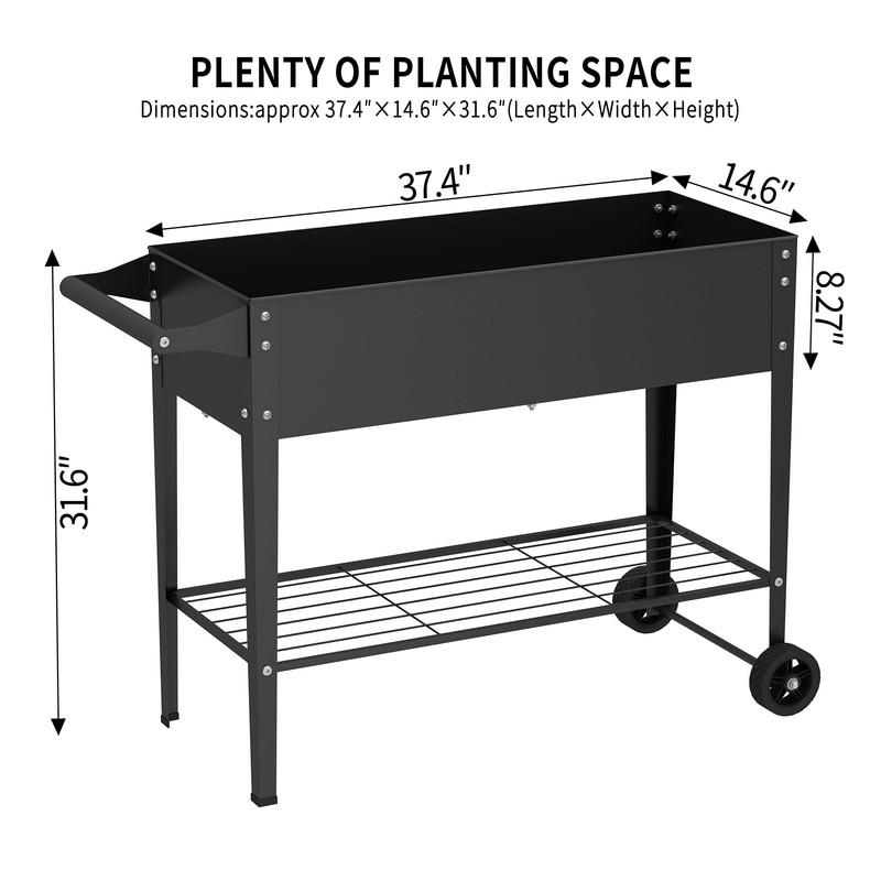 Chuangshuo Guard Elevate 2Pcs 32" Tall Raised Garden Bed with