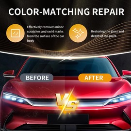 POLIXEL Car Scratch Remover - Auto Scratch & Swirl Remover for Vehicle Paint - Polishing Compound for Cars with Pad and Towel - Great for Use on Cars, Trucks, and SUVs - 4.2 oz / 120 ml