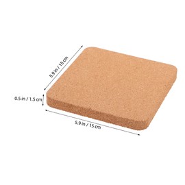 KONTONTY 2pcs Small Cork Board Bulletin Board for Wall for Office Decorative Cork Tile for DIY Crafts and Home Organization
