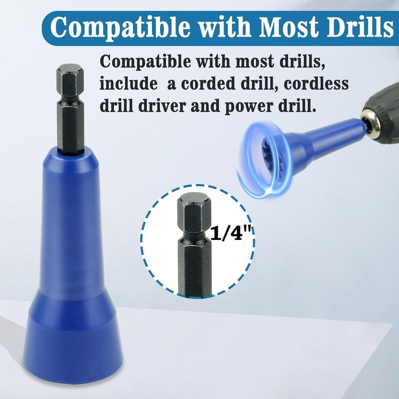 2 PCS Wire Nut Twister Tool with 1/4" Chuck Wire