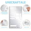 UNICRAFTALE Metal Stencil for Journaling Lines Lists Banner Planner Stencils