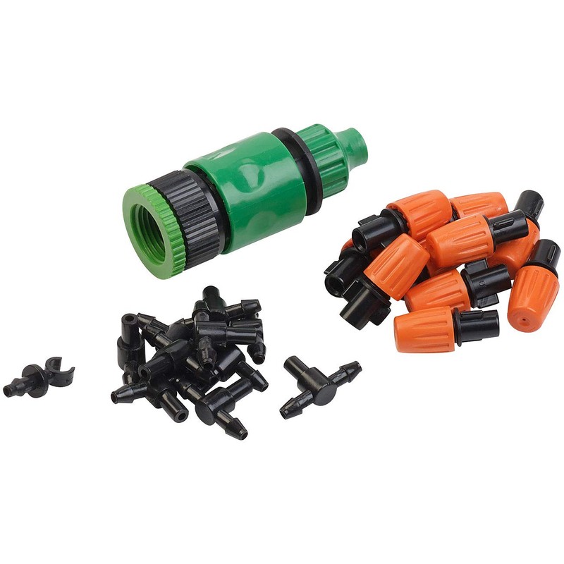 Royal Gardineer Accessories for Greenhouse Irrigation: 23-Piece Plant Irrigation System,