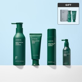 Ayunchae Ayunche Rebalancing Scalp Reset Routine 4 Piece Set (Rebalancing Fresh Shampoo + Mask 100ml + Serum + Sparkling Essence) / 아윤채 리밸런싱 두피 리셋 루틴 4종 세트 (리밸런싱 프레시 샴푸 + 마스크100ml + 세럼 + 스파클링 에센스)
