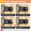 YogePote 90 Degree Cabinet Locks with Combination, Mechanical Folding Door