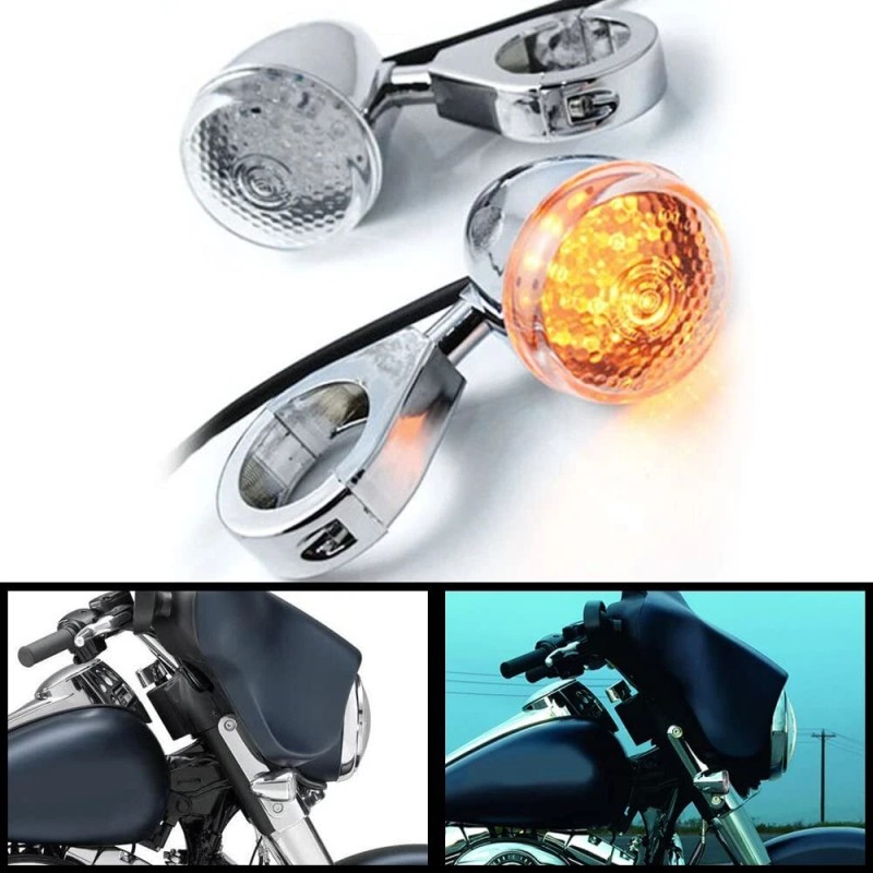 Astradepot 4x Motorcycle LED Turn Signal Light 41mm Front Rear