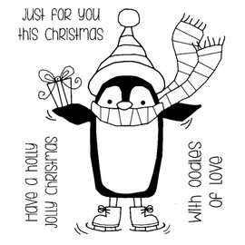 Woodware Francoise Collection-Clear Magic Singles-Penguin Gift, Polymer, 4.9 x 1.9 cm