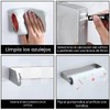 Portarrollos de Cocina de Pared, 28 cm, sin Agujeros, Soporte