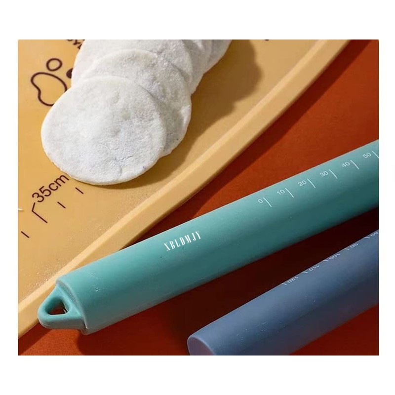 Silicone Rolling Pin Stainless Steel Inner Core Non Stick Rolling