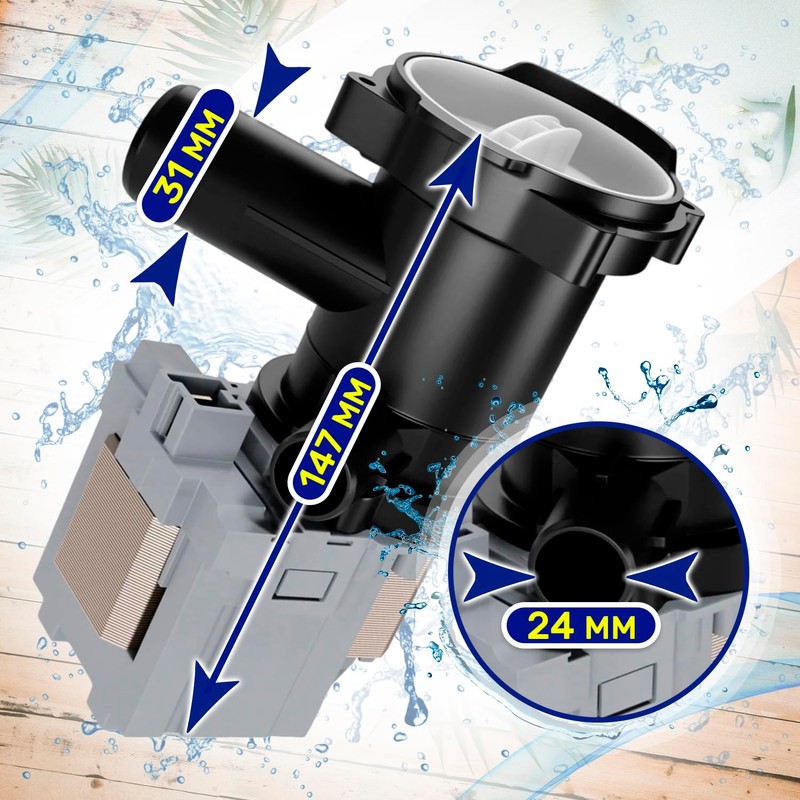 Electric Pump for Washing Machines 220/240V 40W with Original Code