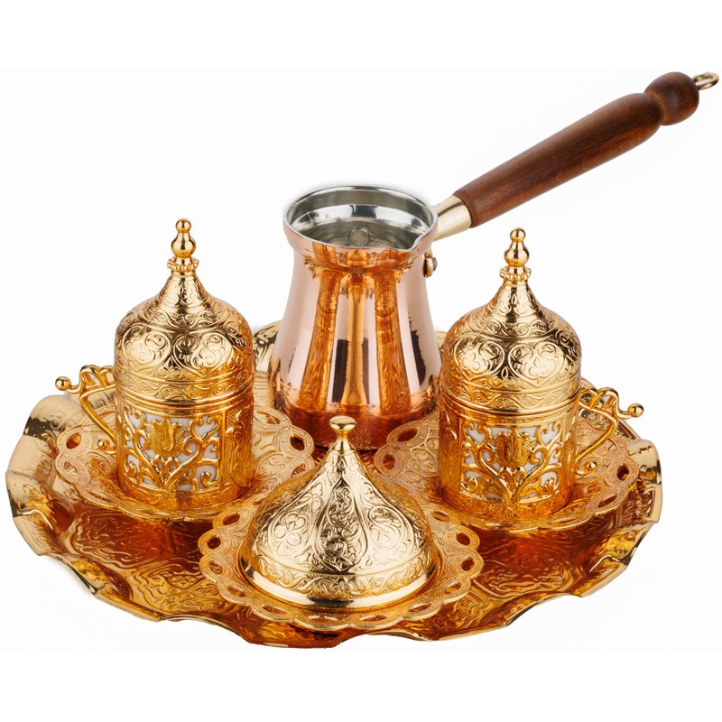 DEMMEX Turkish Greek Arabic Coffee Making and Serving Full Set