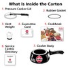 Hawkins 2 Litre Contura Black XT Pressure Cooker, Hard Anodised