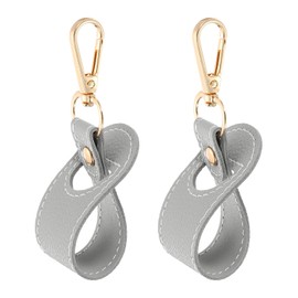 QUARKZMAN Pack of 2 Hat Clip for Travel on Bags, Handsfree Pocket Backpack Hat Holder Accessories Hanging on Handbags, Shopping Bags, Luggage, Light Grey