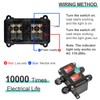 QTEATAK Inline Cord Switch DPST AC/DC 20A-125V,16A-250V,30A-24V,35A-12V, IP66 Waterproof On-Off