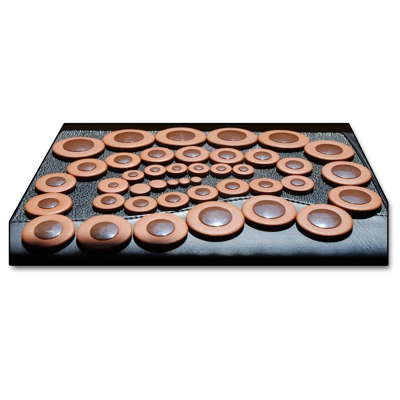 42 Saxophone pads Soundman® Universal Deluxe Leather Pads (Plastic resonators)