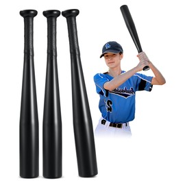 Simgoing Simgoing 3 Pcs Aluminum Baseball Bat 17-inch One Hand Metal Training Bat for Self Defense, Baseball Practice, DIY Craft