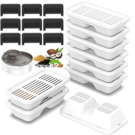 Dog Water Fountain Filters for 270 Oz/1.3Gal Pet Water Dispenser Fountain Filters (9 Filters+ 9 Sponges)