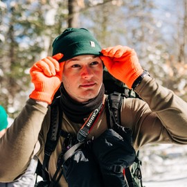 Minus33 Merino Wool Glove Liner - Warm Base Layer - Ski Liner Glove - 3 Season Wear - Multiple Colors and Sizes - Blaze Orange - Large