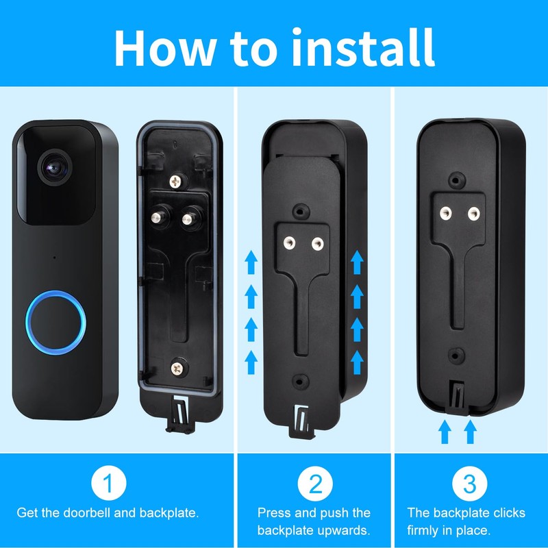 Blink Doorbell Backplate Replacement, Blink Doorbell Back Plate,Backplate Compatible with