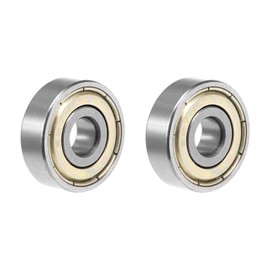 sourcing map Deep Groove Ball Bearings 627ZZ 7 x 22 x 7 mm Double Seal Chrome Bearing Pack of 2
