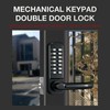 Double-Sided Keyless Entry Door Lock, Mechanical Keypad Double Door Lock