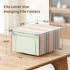 SUNEE Hanging File Folder Frame, Letter Size Files Holder Bars