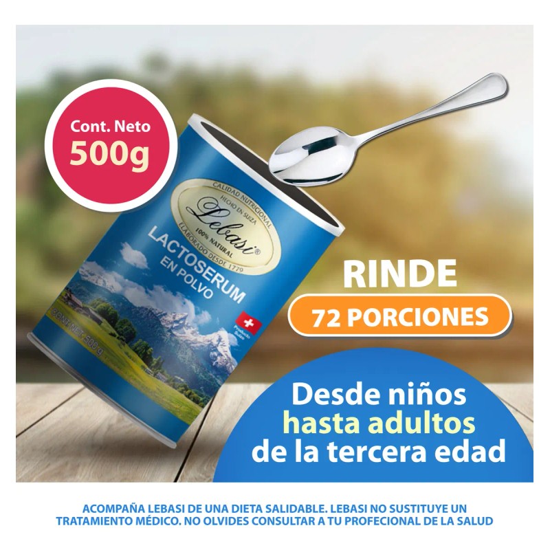 Lebasi Lactoserum Suizo 500 Gr 3 Pack