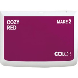 COLOP Ink pad MAKE 2 cozy red 70 x 110 mm, cushion for traditional hand stamps