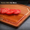 Hiware 4 Pieces Extra Large Wooden Cutting Boards Set- Bamboo