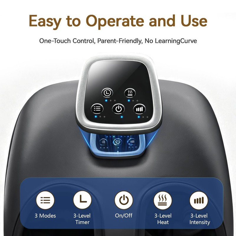 Shiatsu Foot Massager with Heat, Relaxes the Feet, Fits up