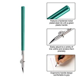 NIHUIFA Ruling Pen With Residues Eraser Bill Duck Pen Straight Line Drawing Pen Tool For Masking Fluid Fine Lines Art Painting Duckbill Pen For Drawing And Marking