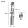 QUARKZMAN Solid Carbide Drill Bits 8.5mm C2/K20 Tungsten Carbide Straight