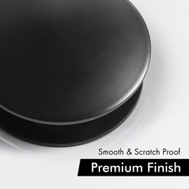 KES Bathroom Sink Drain Without Overflow Sink Drain Stopper Matt Black Pop Up Drain, All Metal Rustproof Brass and 304 Stainless Steel, S2008D-BK