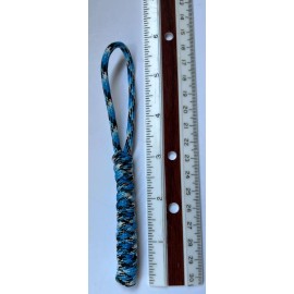 Handmade 550 Paracord Keychain ID Lanyard Knife Multitool USA Seller Blue Snake
