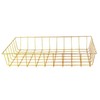 Gold Iron Wire Baskets and Trays, Round and Rectangular, 4-ct