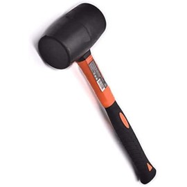 Edward Tools Edward Tools Rubber Mallet Hammer 16 oz - Durable Eco-friendly Rubber Hammer Head for Camping, Flooring, Tent Stakes, Woodworking, Soft Blow Tasks without Damage - Ergonomic Grip Handle