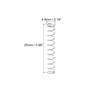 PATIKIL Guitar Single Coil Pickup Height Spring 4.8x25mm for Bass