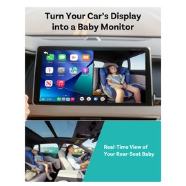OTTOCAST Baby Car Camera Displaying on Car Screen,1080P Clear No-Glow Night Vision,Split-Screen Navigation,150°Wide Angle,Car Baby Monitor with Built-in Wireless CarPlay Cabin Care Car Adapter 2026